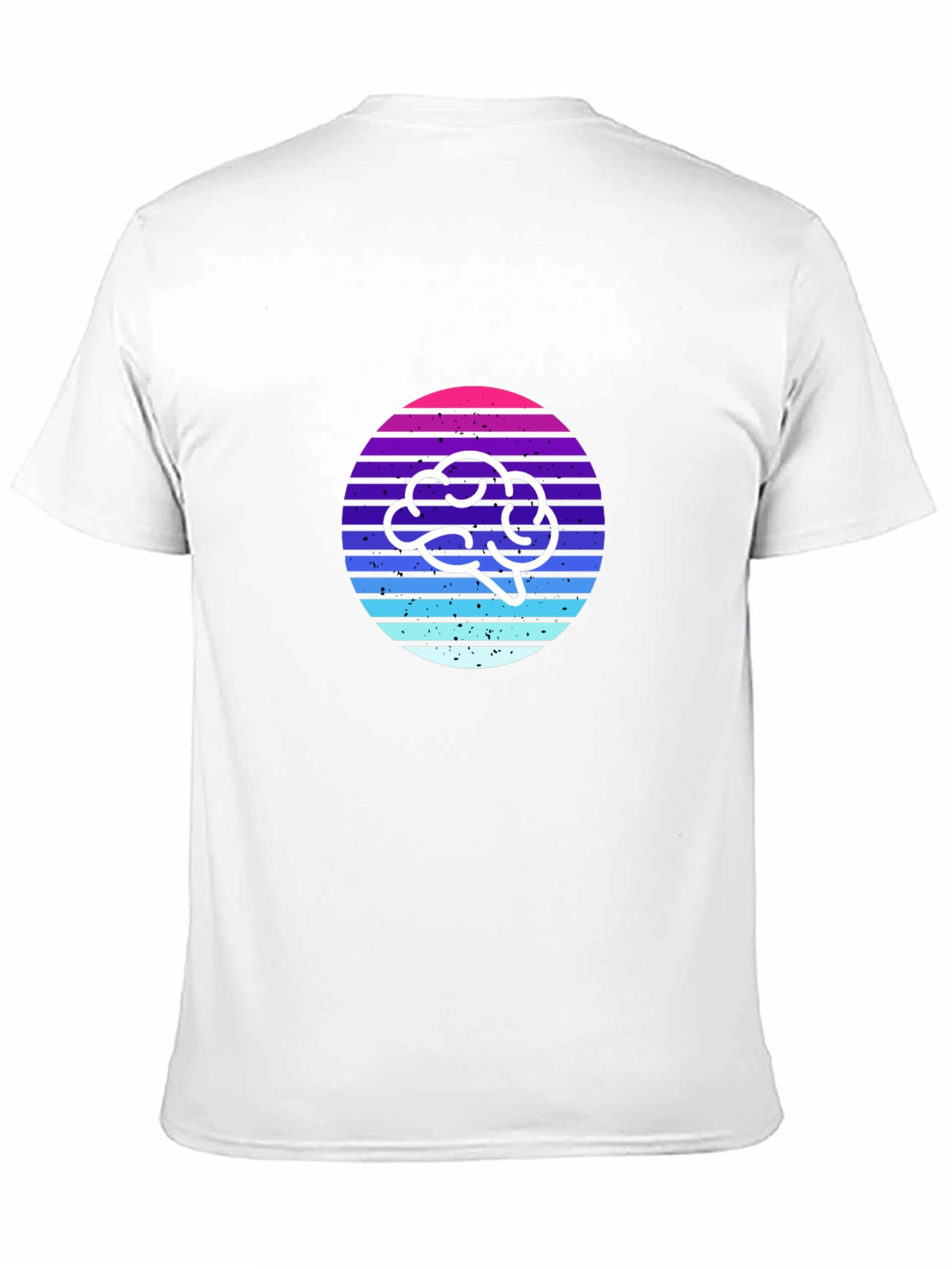 Retro Brain T-Shirt - Stylish and Thoughtful Design