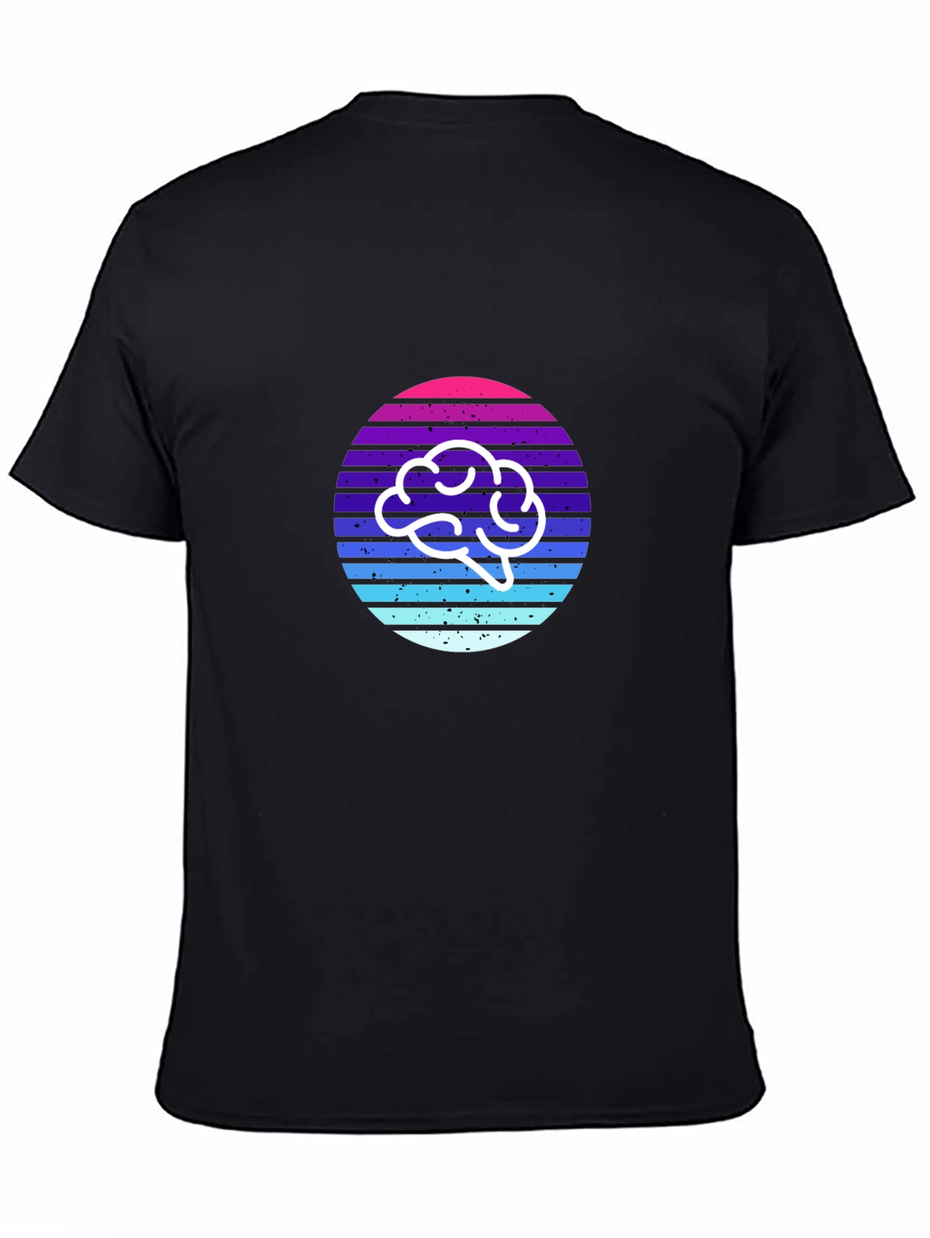 Retro Brain T-Shirt - Stylish and Thoughtful Design