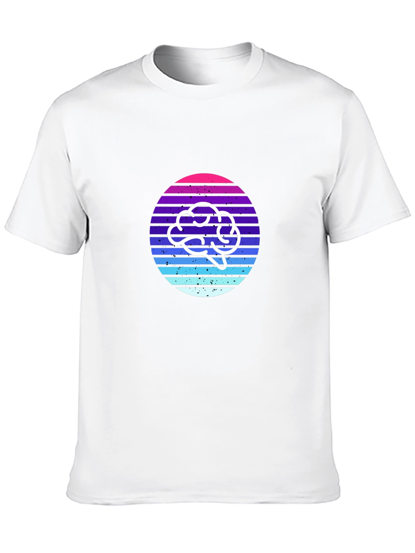 Retro Brain T-Shirt - Stylish and Thoughtful Design