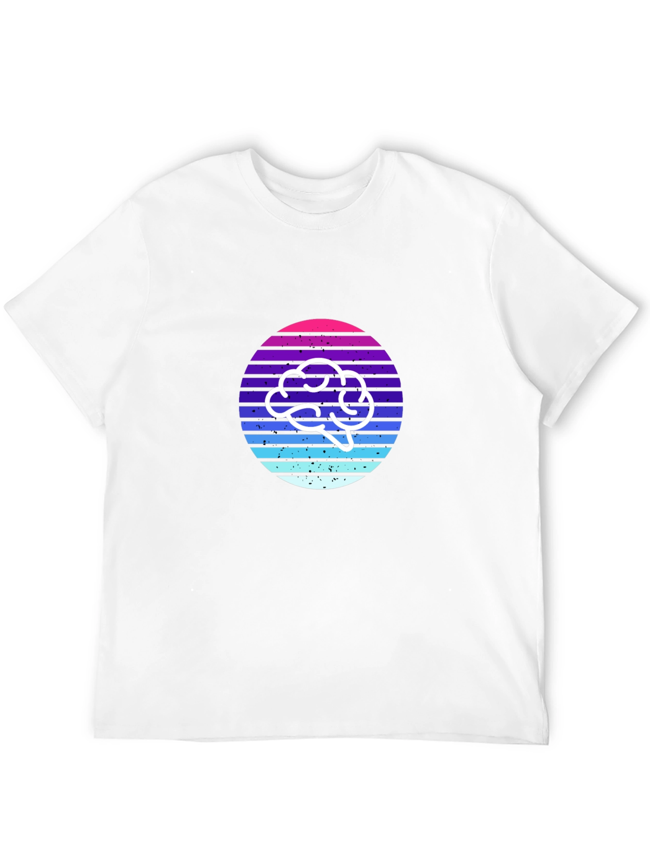 Retro Brain T-Shirt - Stylish and Thoughtful Design