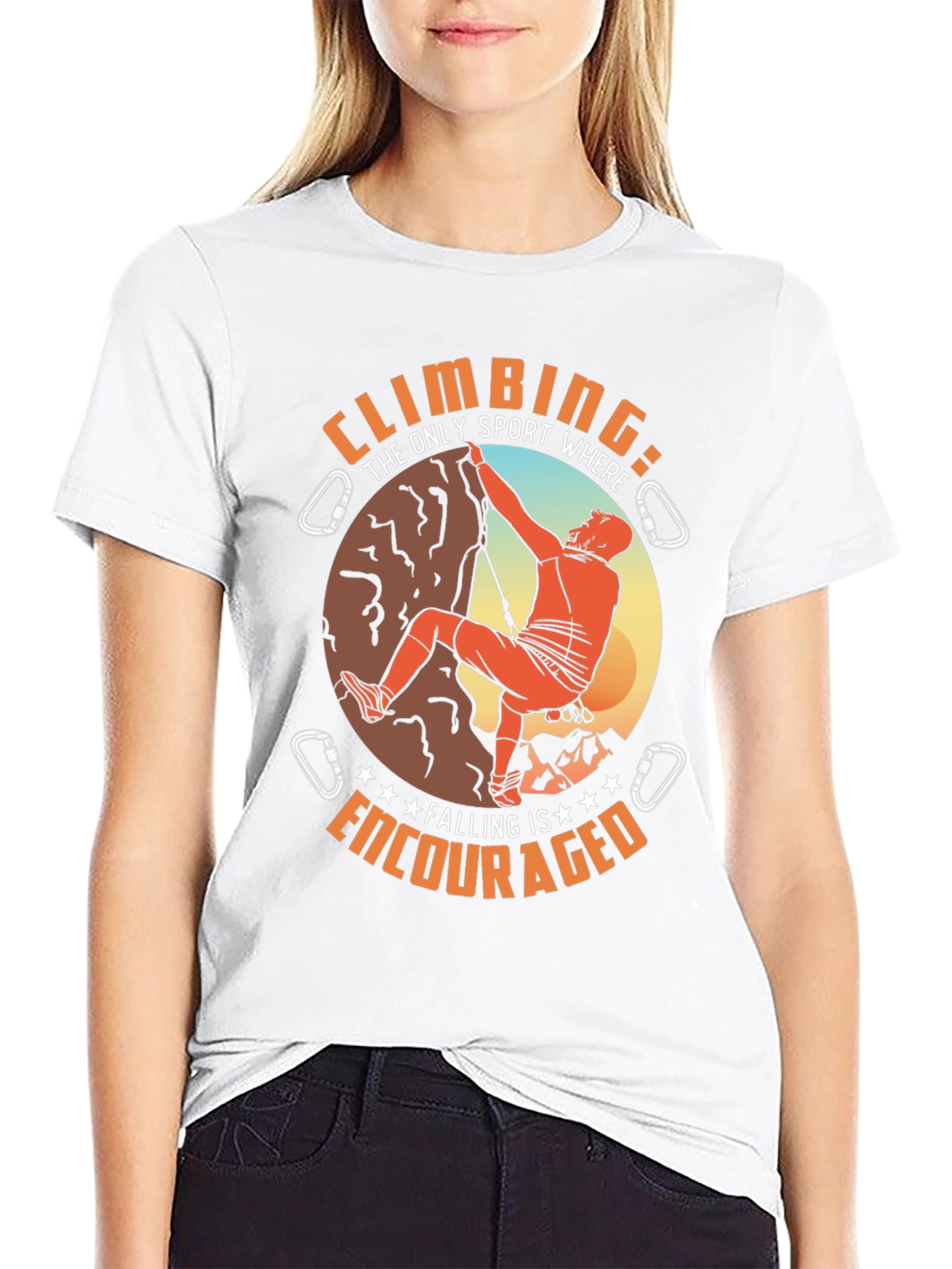 Climbing Encouraged Graphic Tee - Rock Climbing T-Shirt