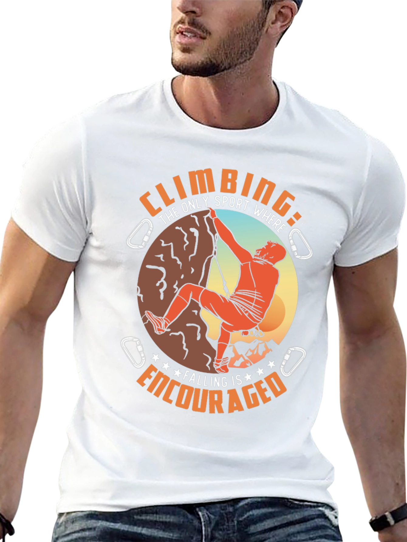 Climbing Encouraged Graphic Tee - Rock Climbing T-Shirt