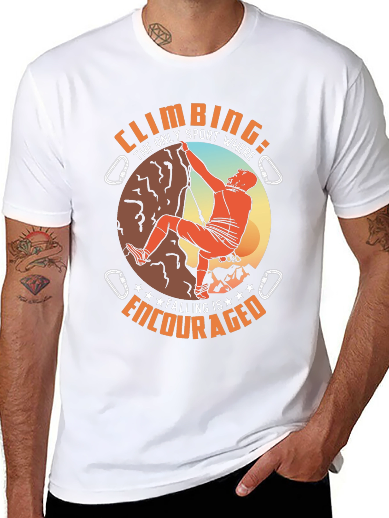 Climbing Encouraged Graphic Tee - Rock Climbing T-Shirt