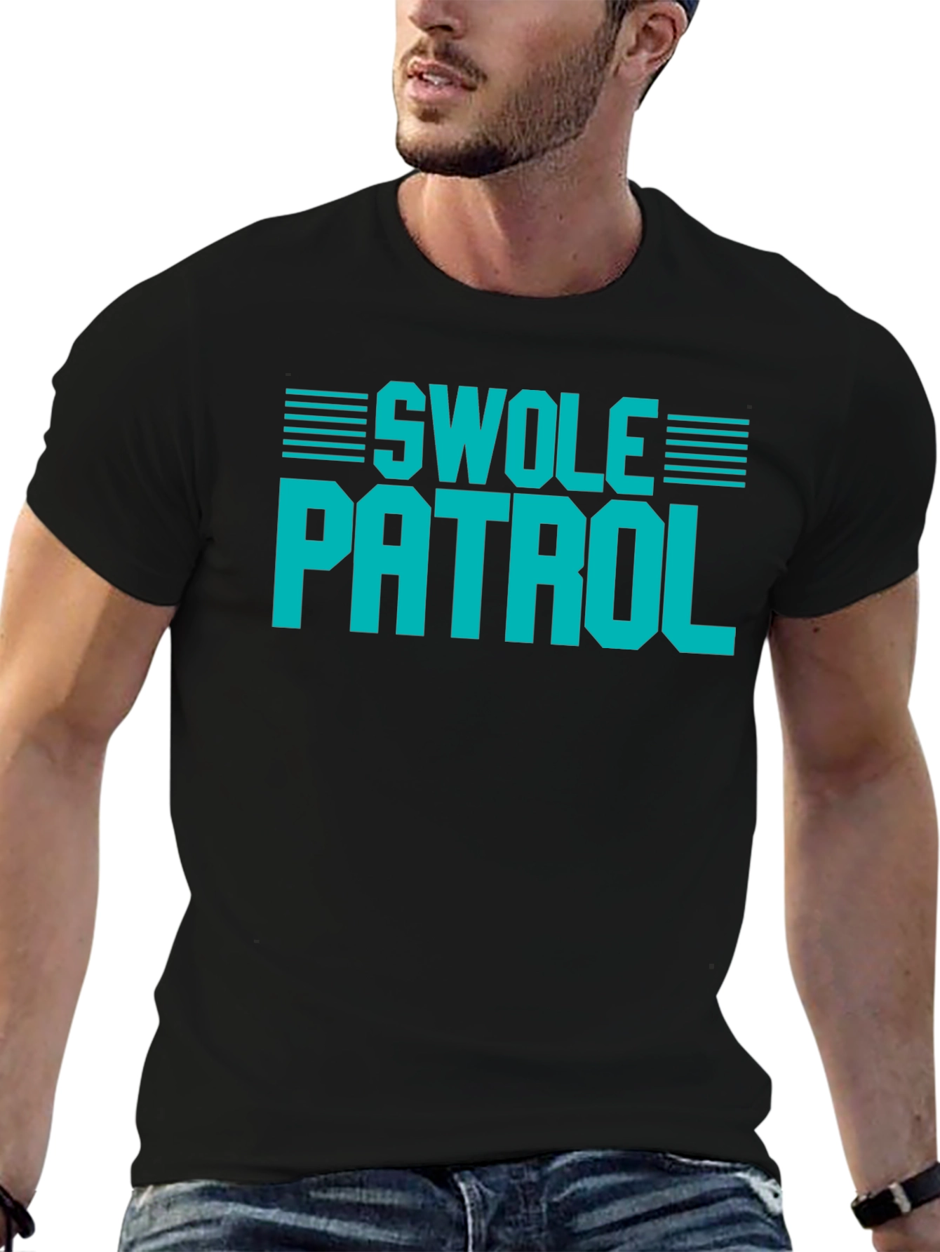 Swole Patrol Graphic Tee - Gym Humor