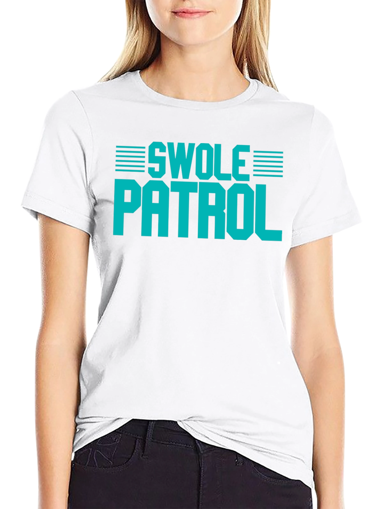 Swole Patrol Graphic Tee - Gym Humor
