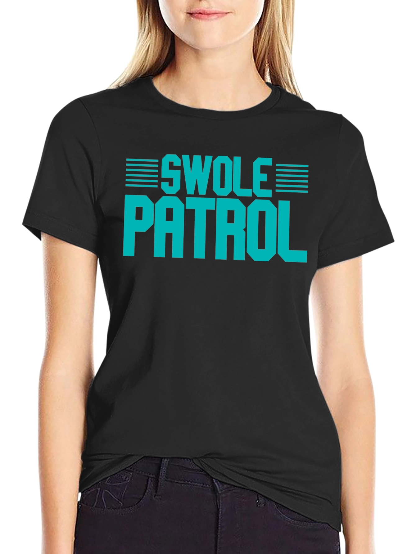 Swole Patrol Graphic Tee - Gym Humor
