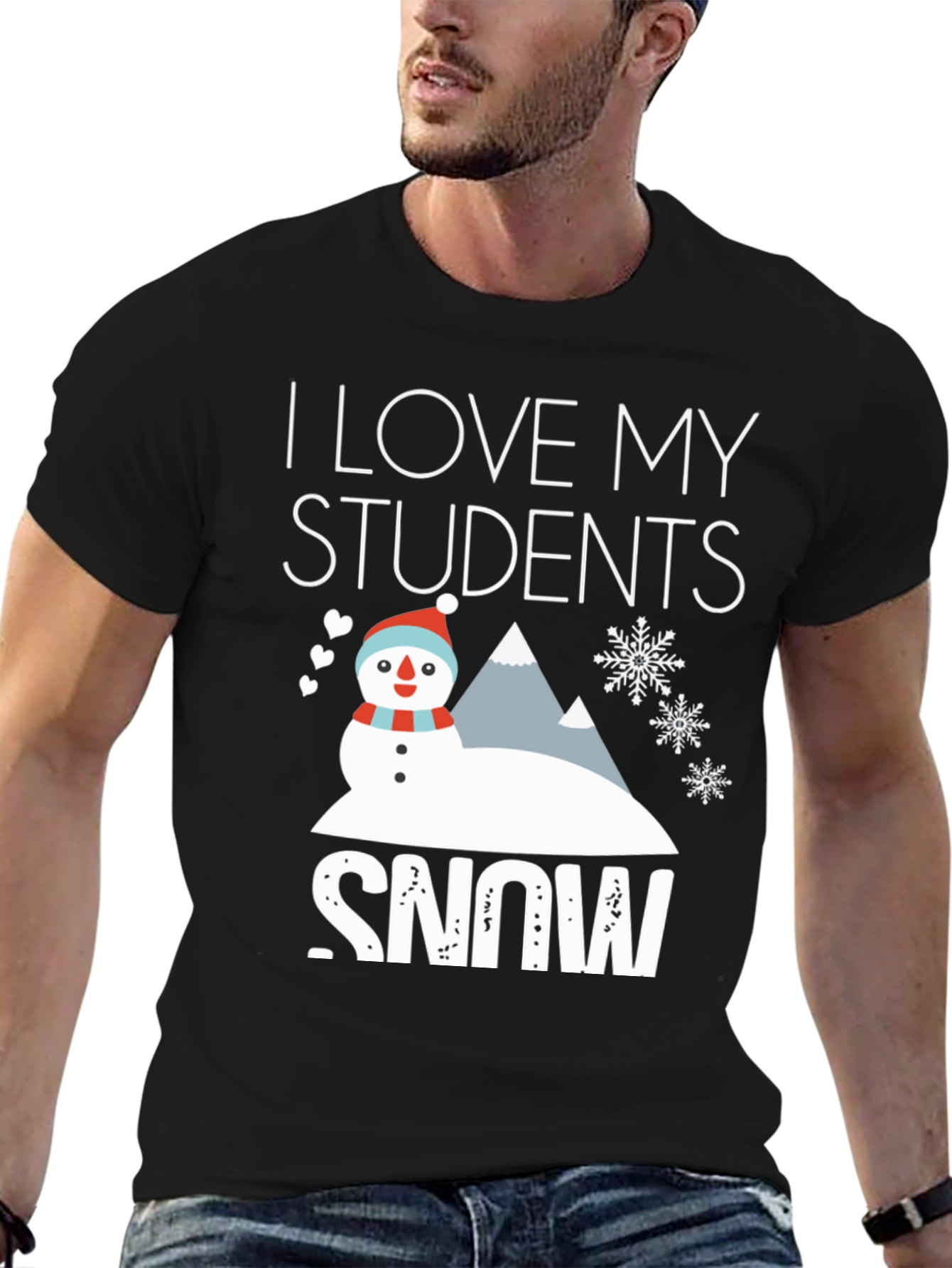 I Love My Students Snow T-Shirt