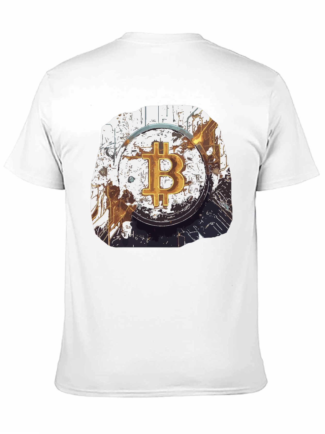 Bitcoin Crypto Art Graphic T-Shirt