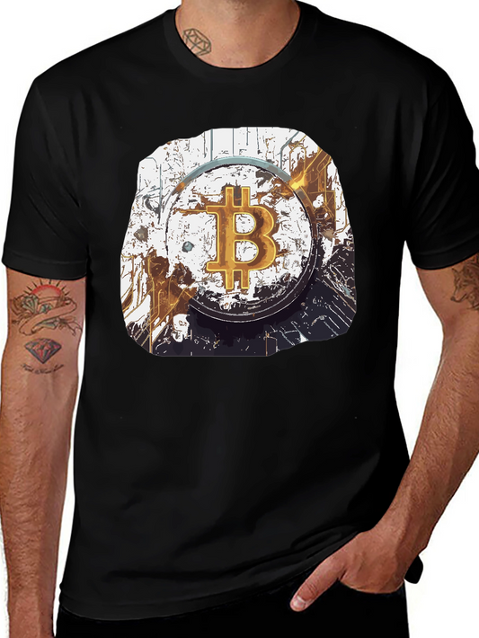 Bitcoin Crypto Art Graphic T-Shirt