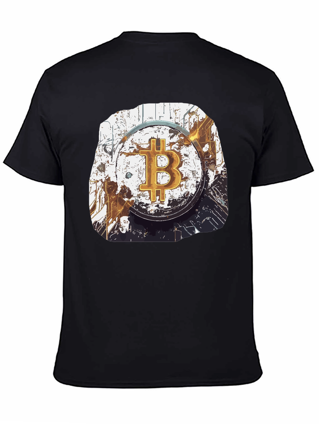 Bitcoin Crypto Art Graphic T-Shirt