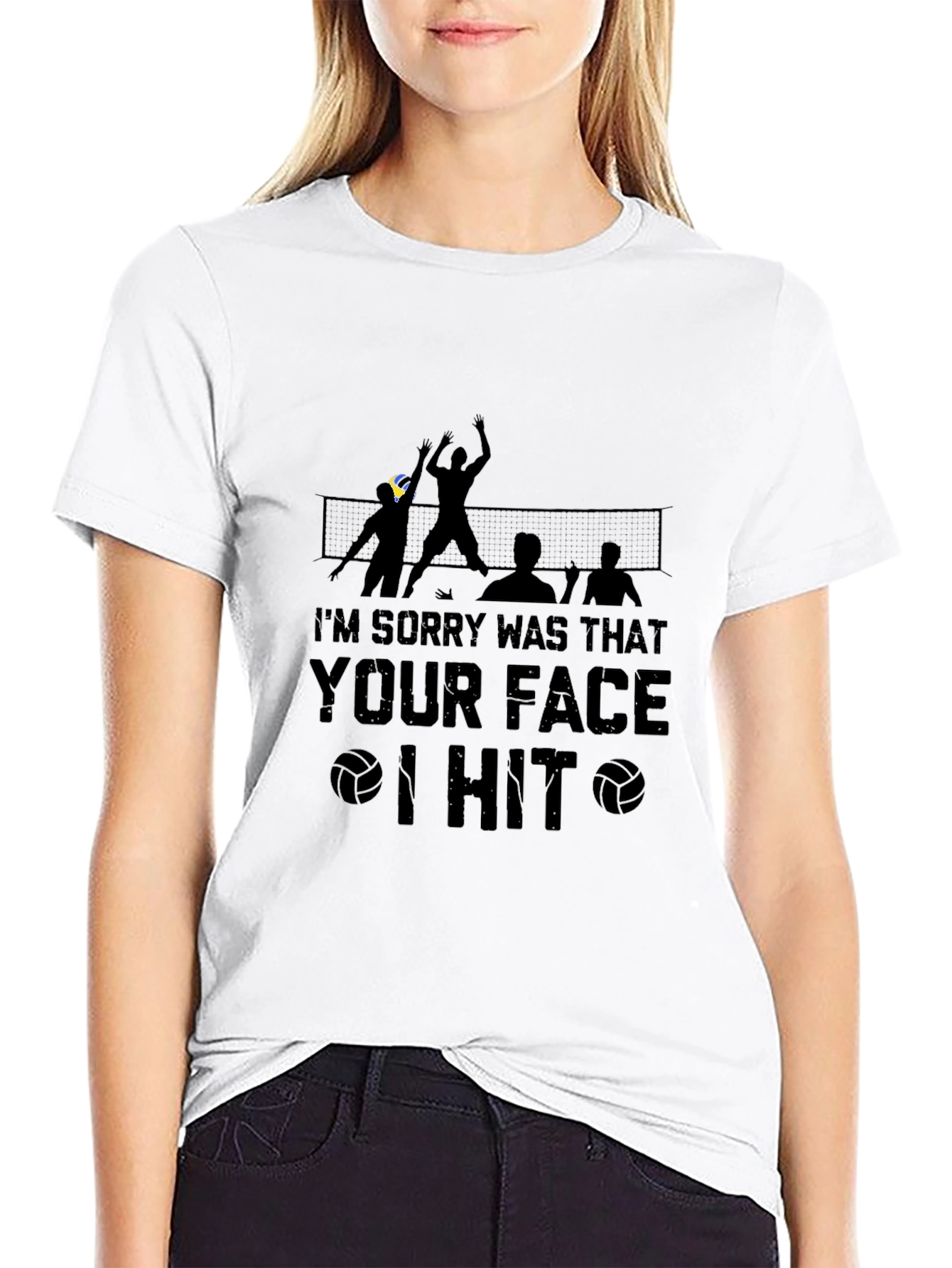 Volleyball Player Graphic T-Shirt