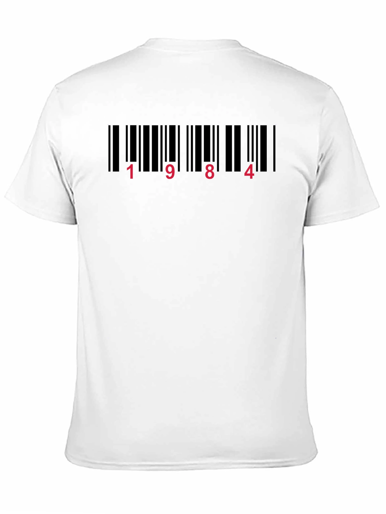 1984 Barcode T-Shirt - Orwellian Novel Tee