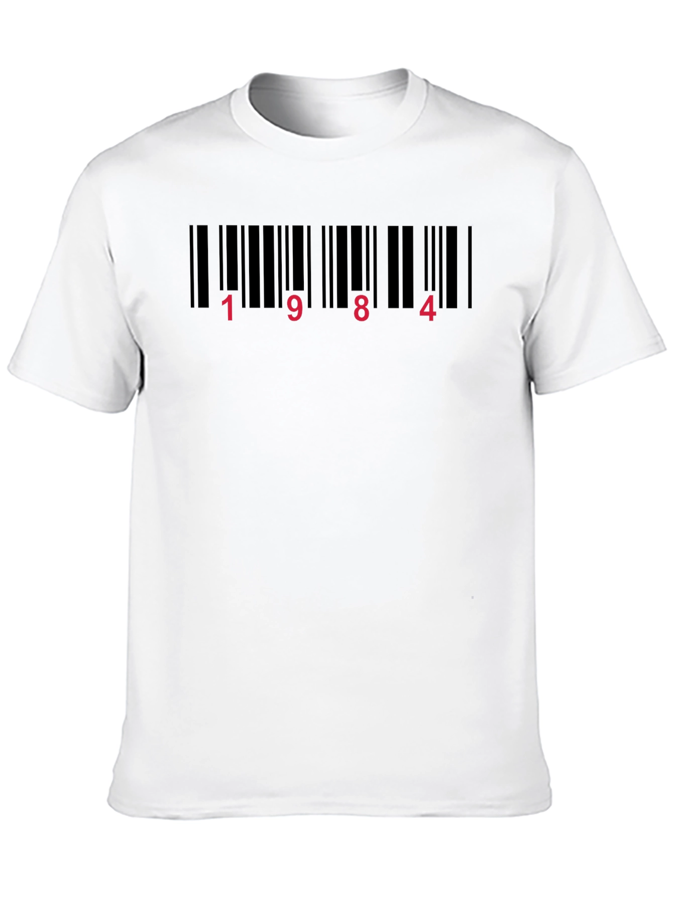 1984 Barcode T-Shirt - Orwellian Novel Tee