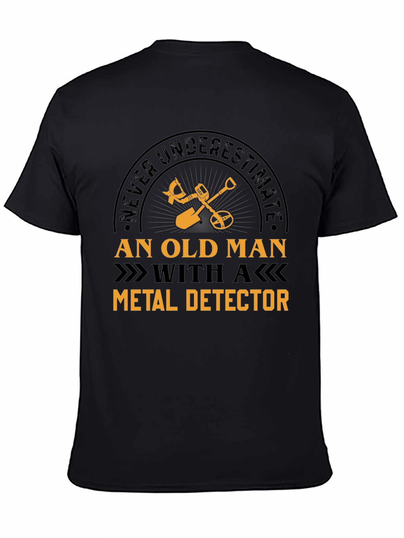 Funny Metal Detector Old Man T-Shirt