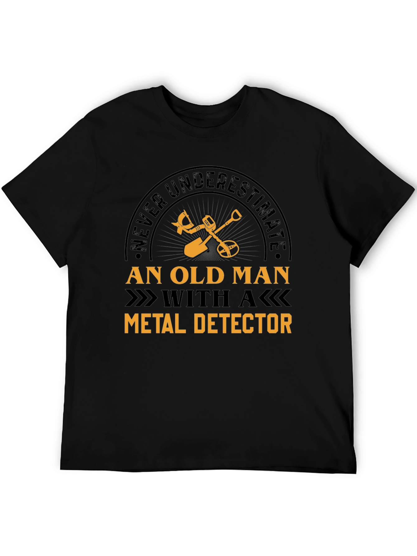 Funny Metal Detector Old Man T-Shirt