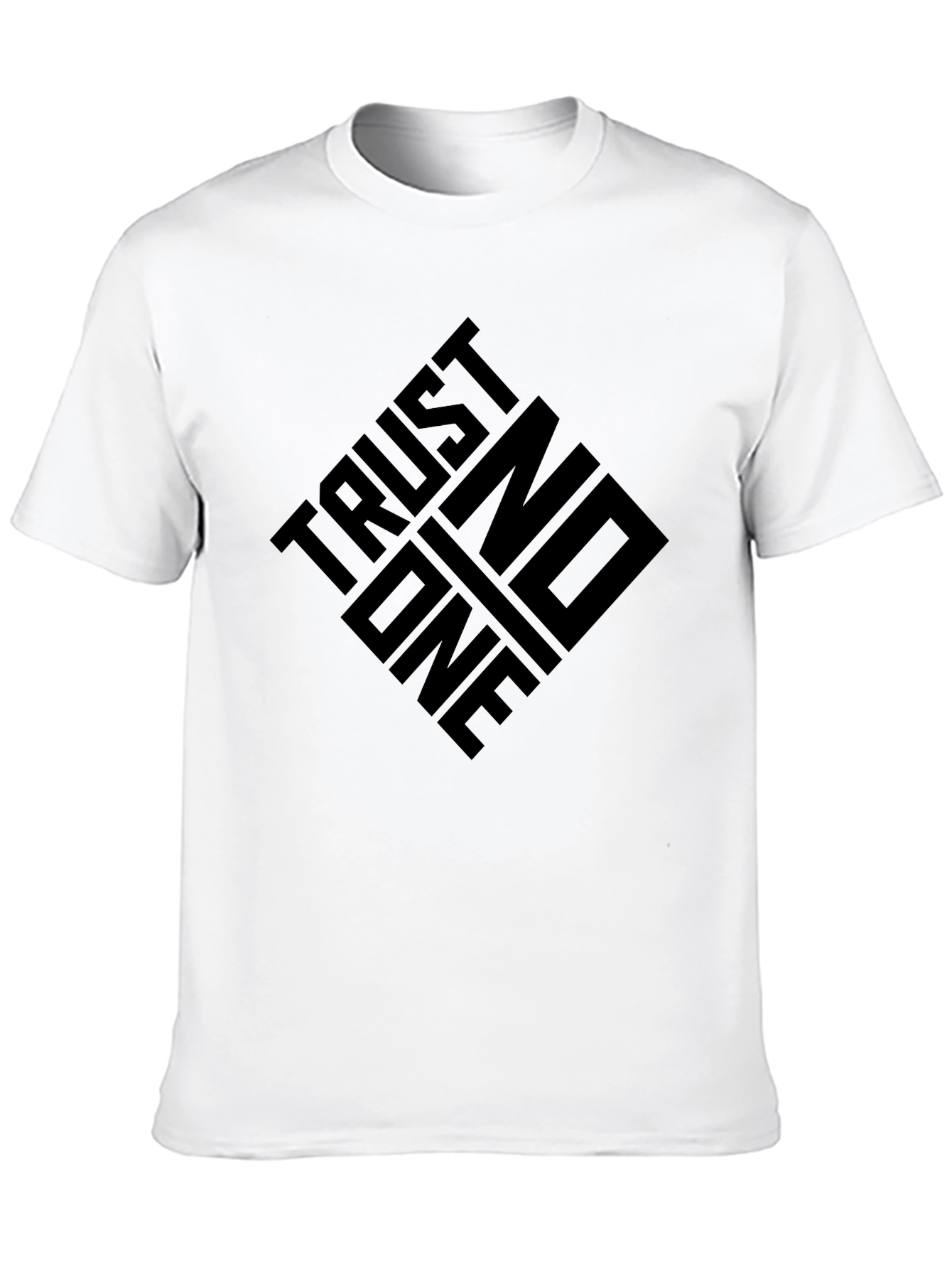Trust No One Graphic Tee - Mens Black T-Shirt