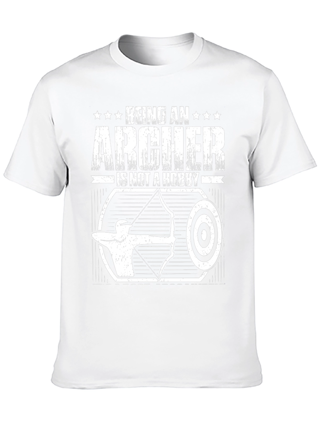 Archer Hobby T-Shirt - Black Archery Design Tee