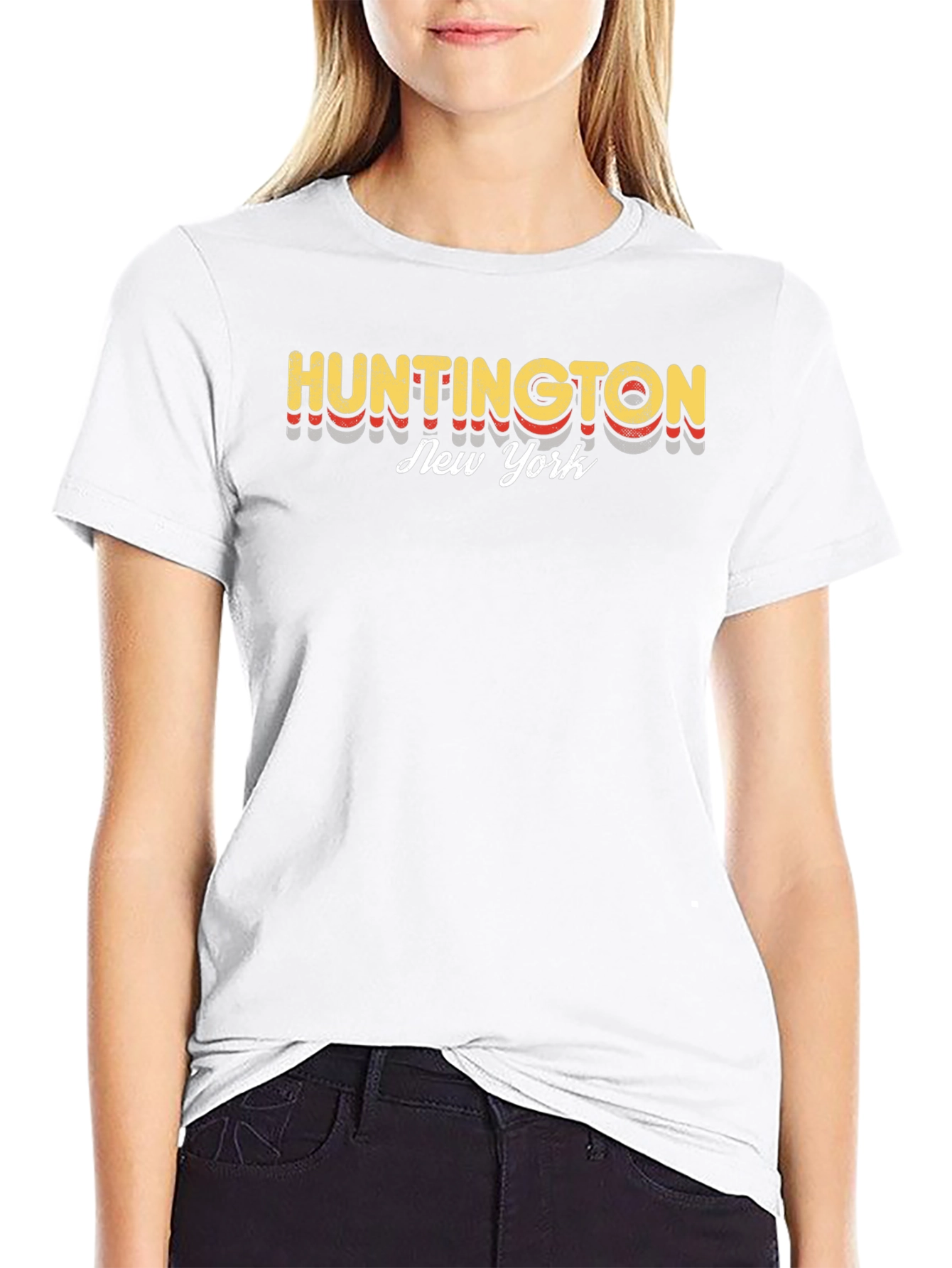 Huntington New York Retro Graphic T-Shirt