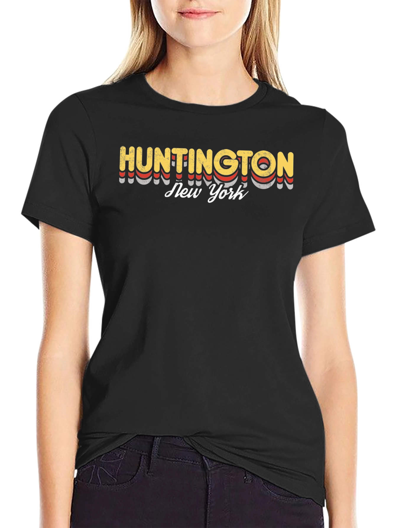 Huntington New York Retro Graphic T-Shirt