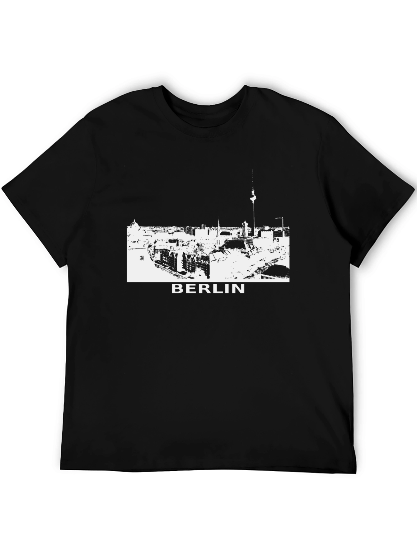 Berlin Skyline Graphic T-Shirt - Black