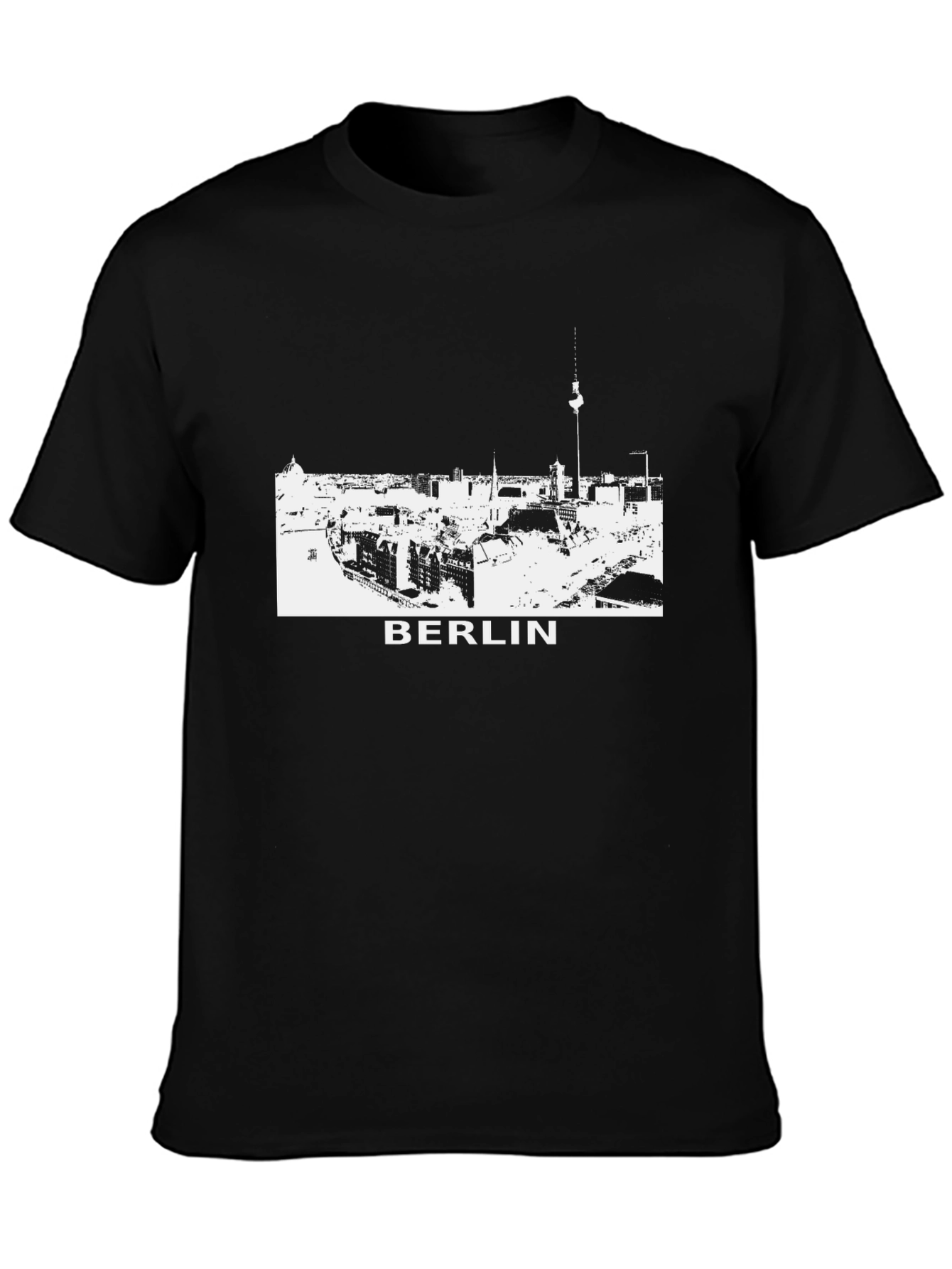 Berlin Skyline Graphic T-Shirt - Black