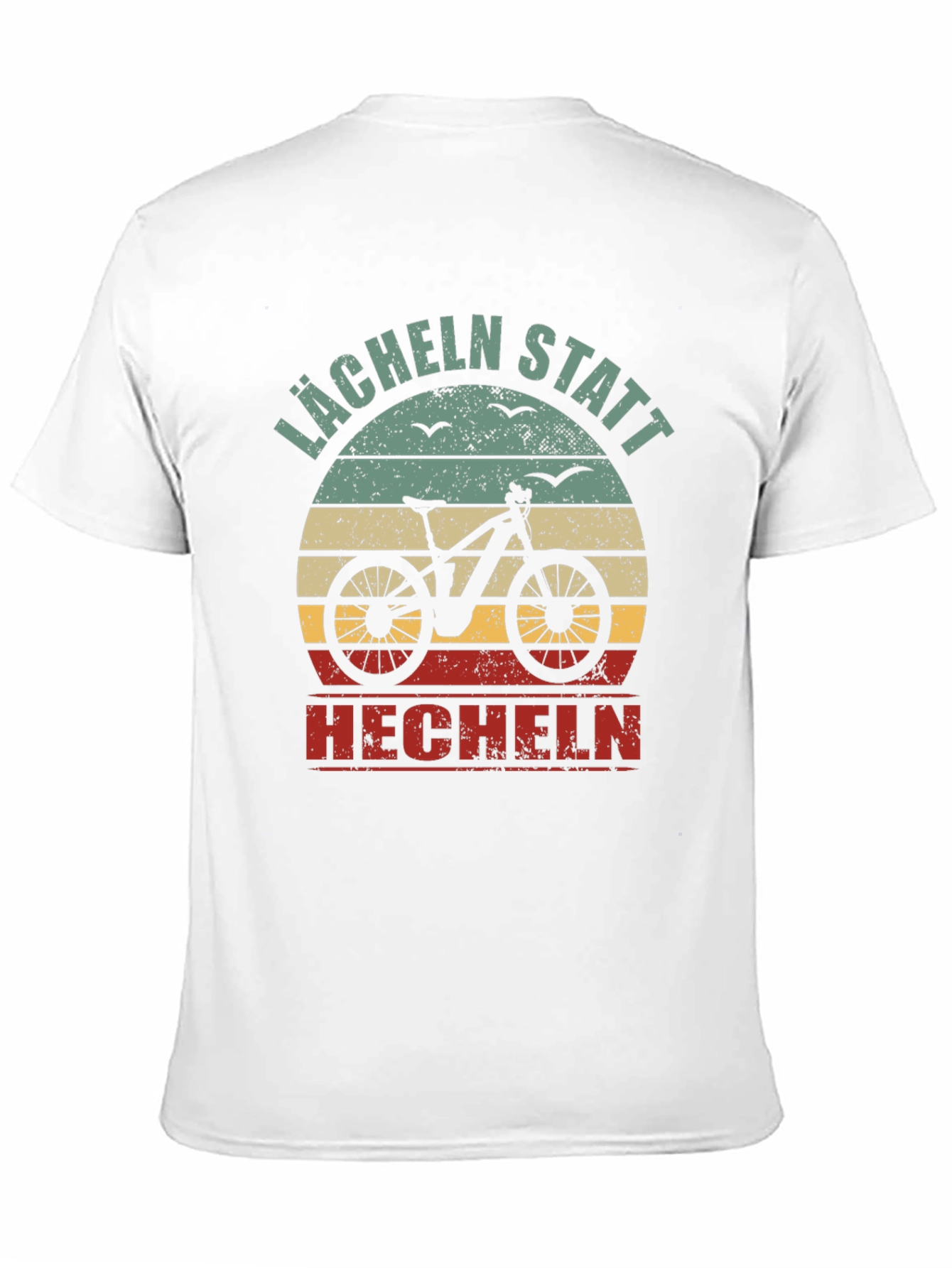 Lächeln Statt Hecheln Retro E-Bike T-Shirt