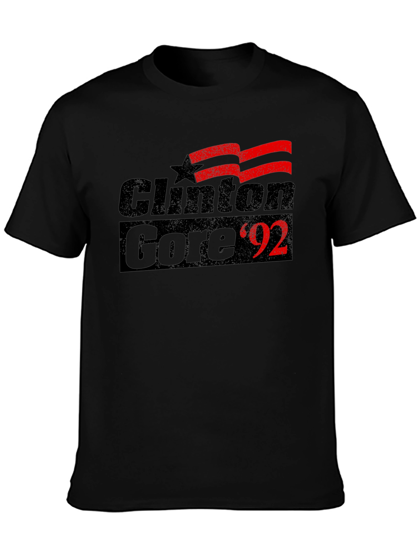 Clinton Gore 92 Black T-Shirt