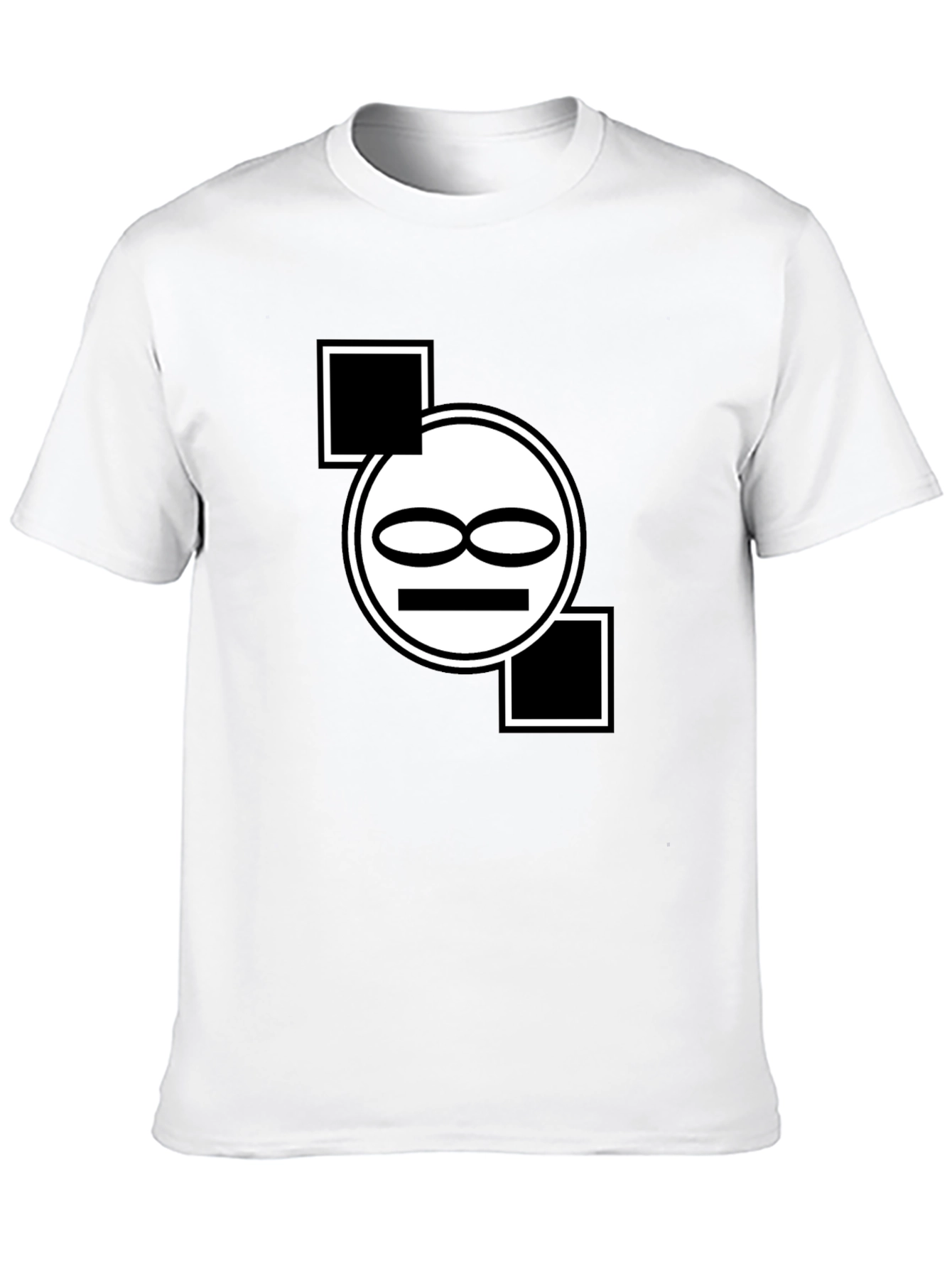 Abstract Graphic Print Black T-Shirt