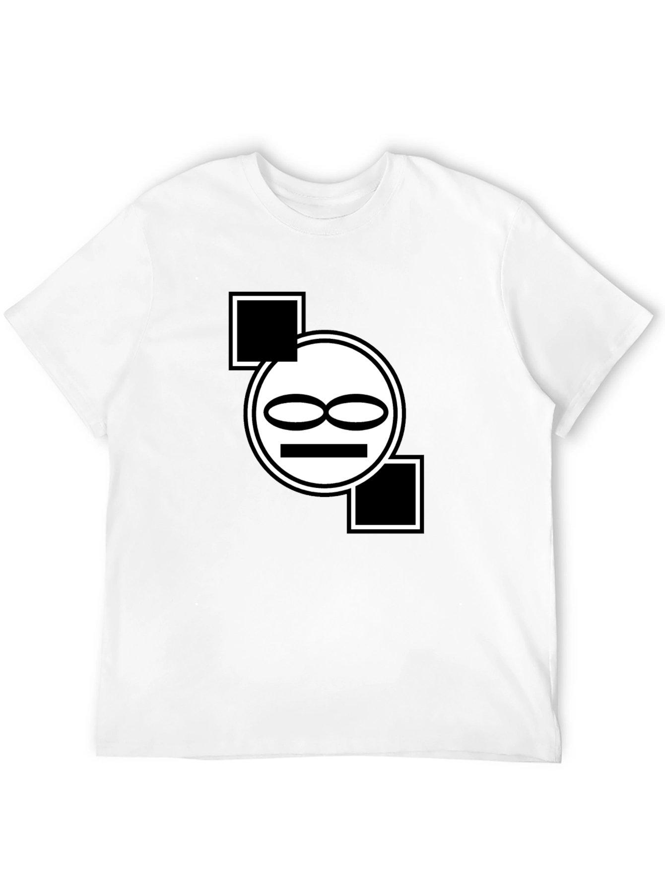 Abstract Graphic Print Black T-Shirt