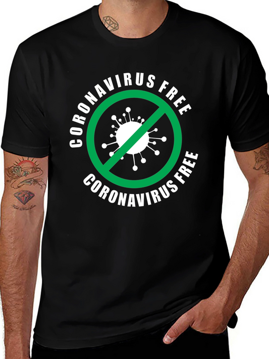 Coronavirus Free T-Shirt - Black Graphic Tee