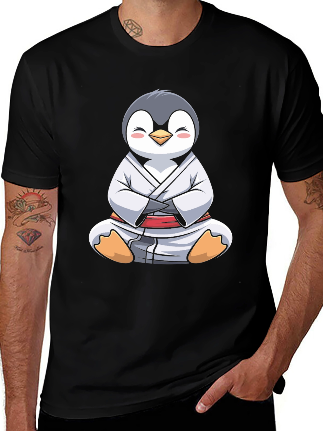 Penguin Jiu Jitsu Black T-Shirt