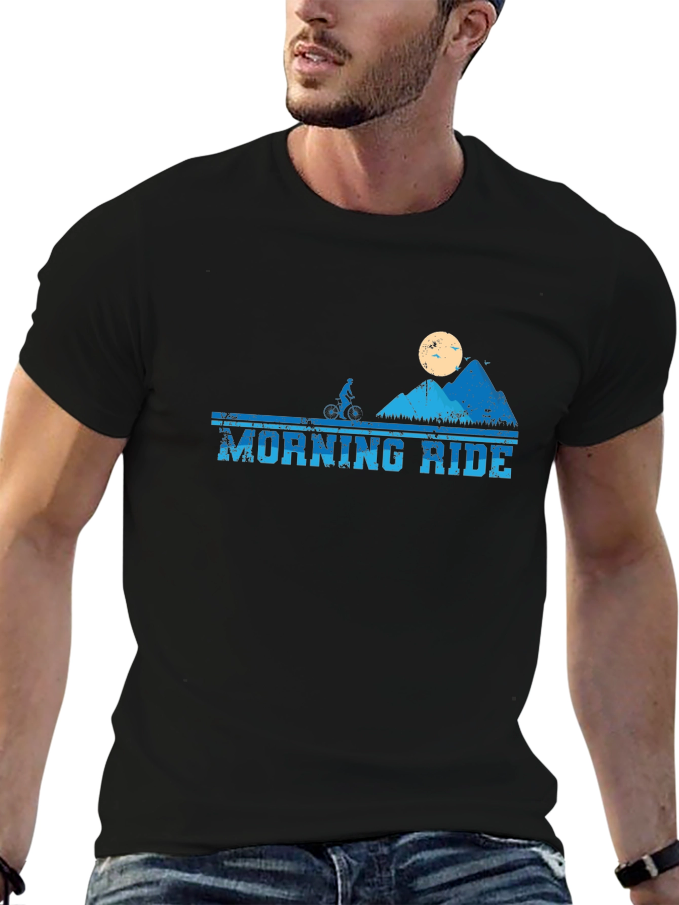 Morning Ride Mountain Biker T-Shirt