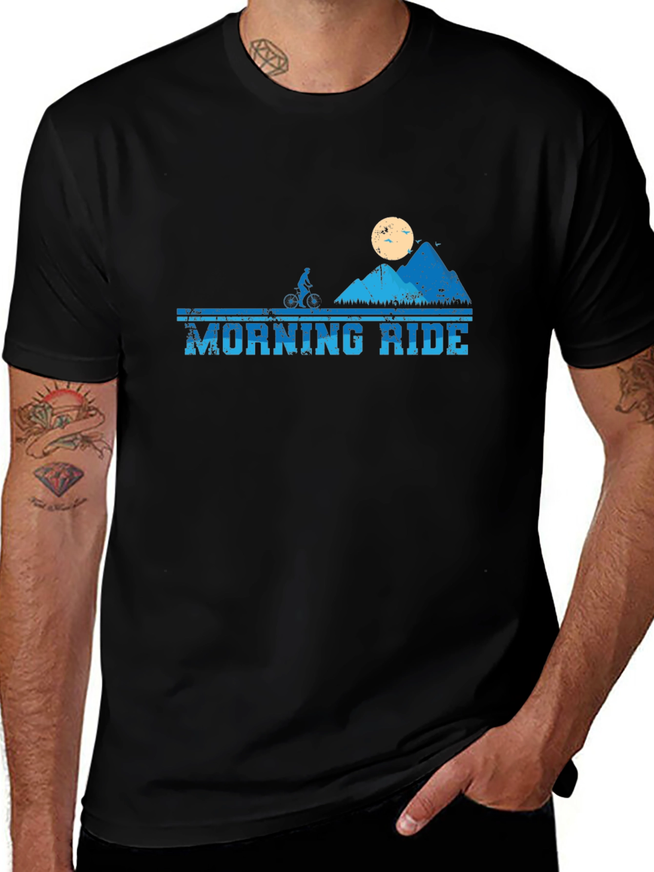 Morning Ride Mountain Biker T-Shirt