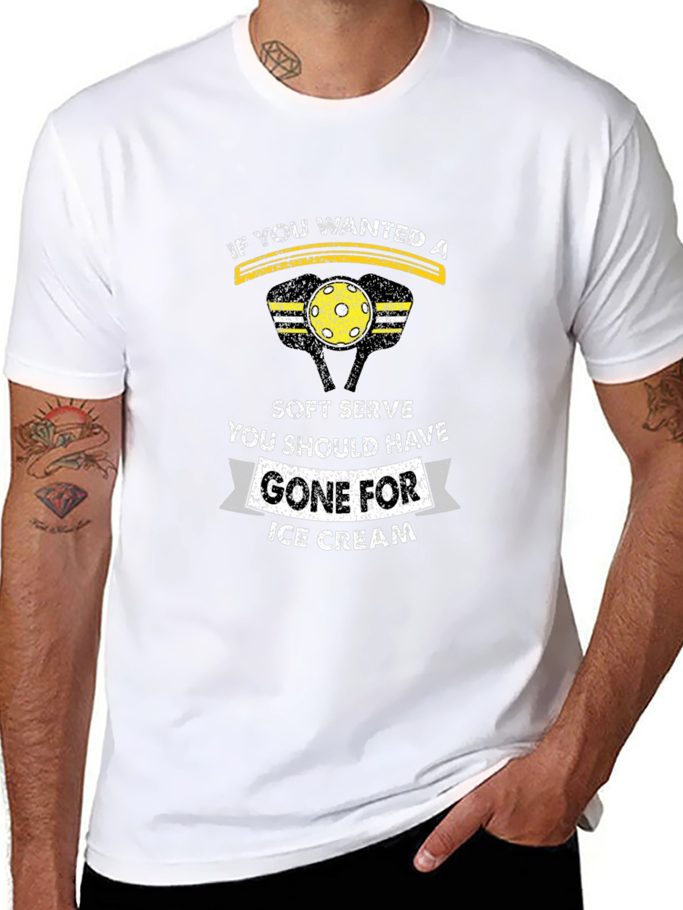 Soft Serve Pickleball T-Shirt - Funny Graphic Tee