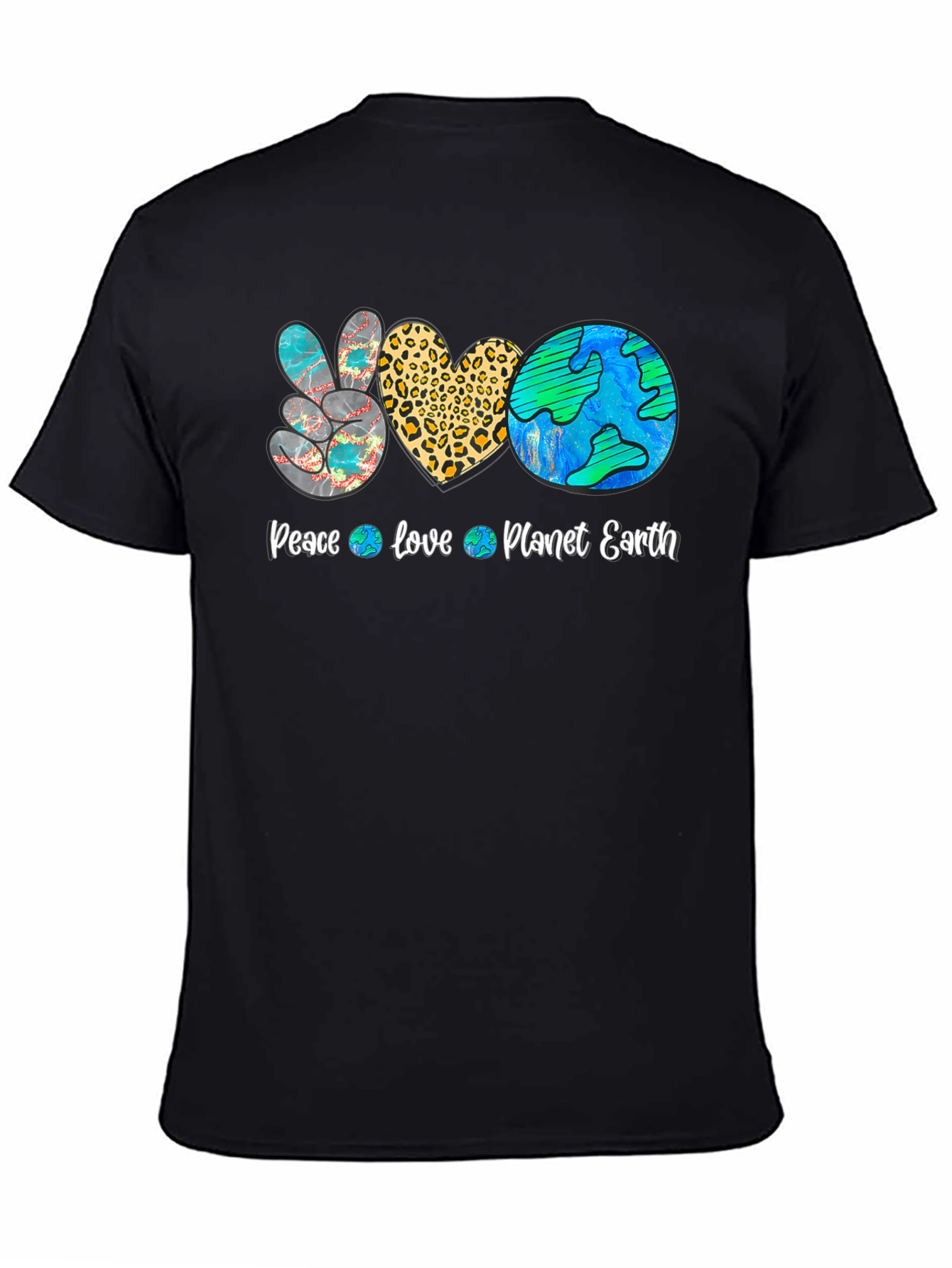 Peace Love Planet Earth Graphic Tee