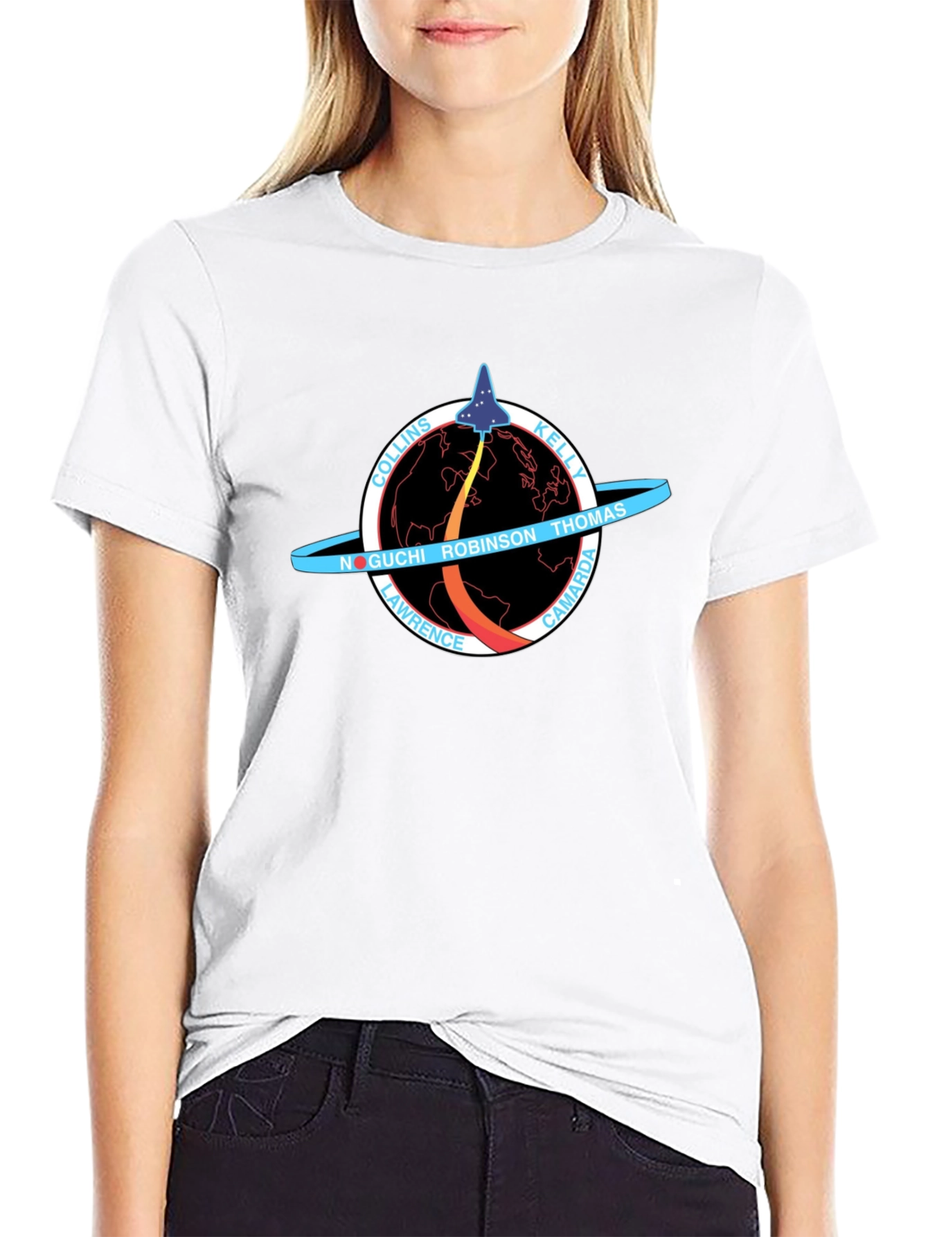 Astronaut Crew Mission Graphic T-Shirt