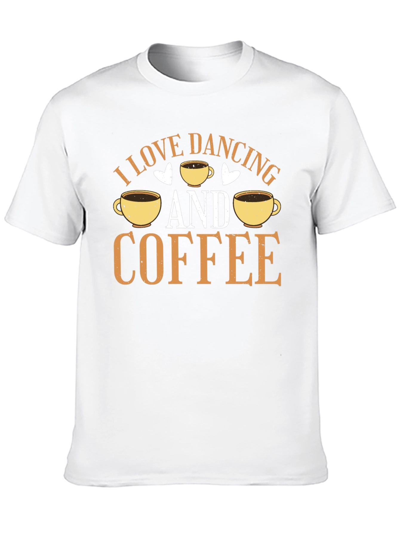 Dancing & Coffee T-Shirt - Mens Black Graphic Tee