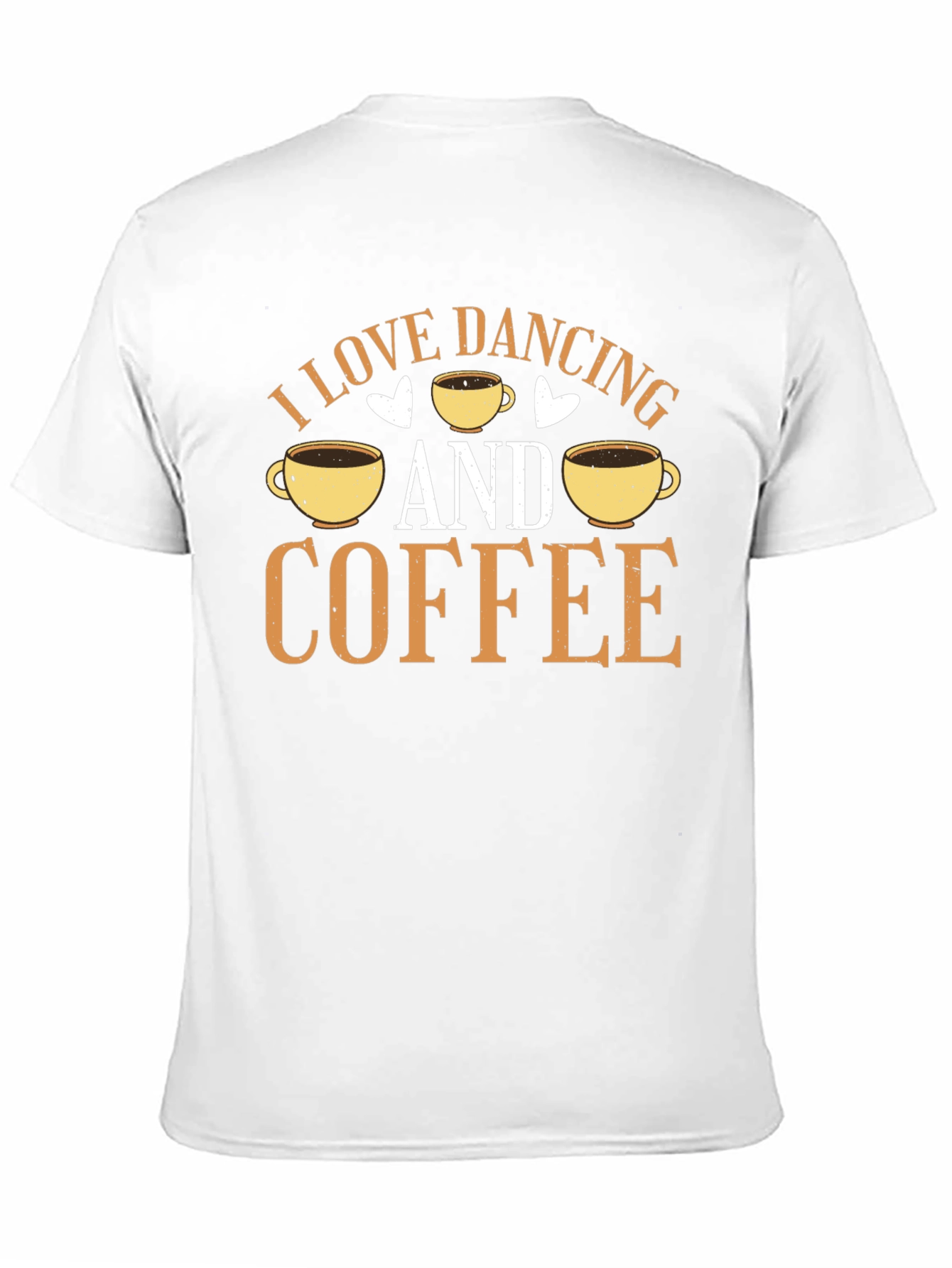 Dancing & Coffee T-Shirt - Mens Black Graphic Tee