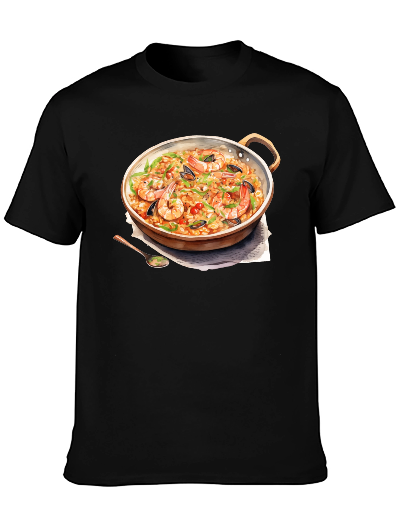 Paella Print T-Shirt - Foodie Fashion
