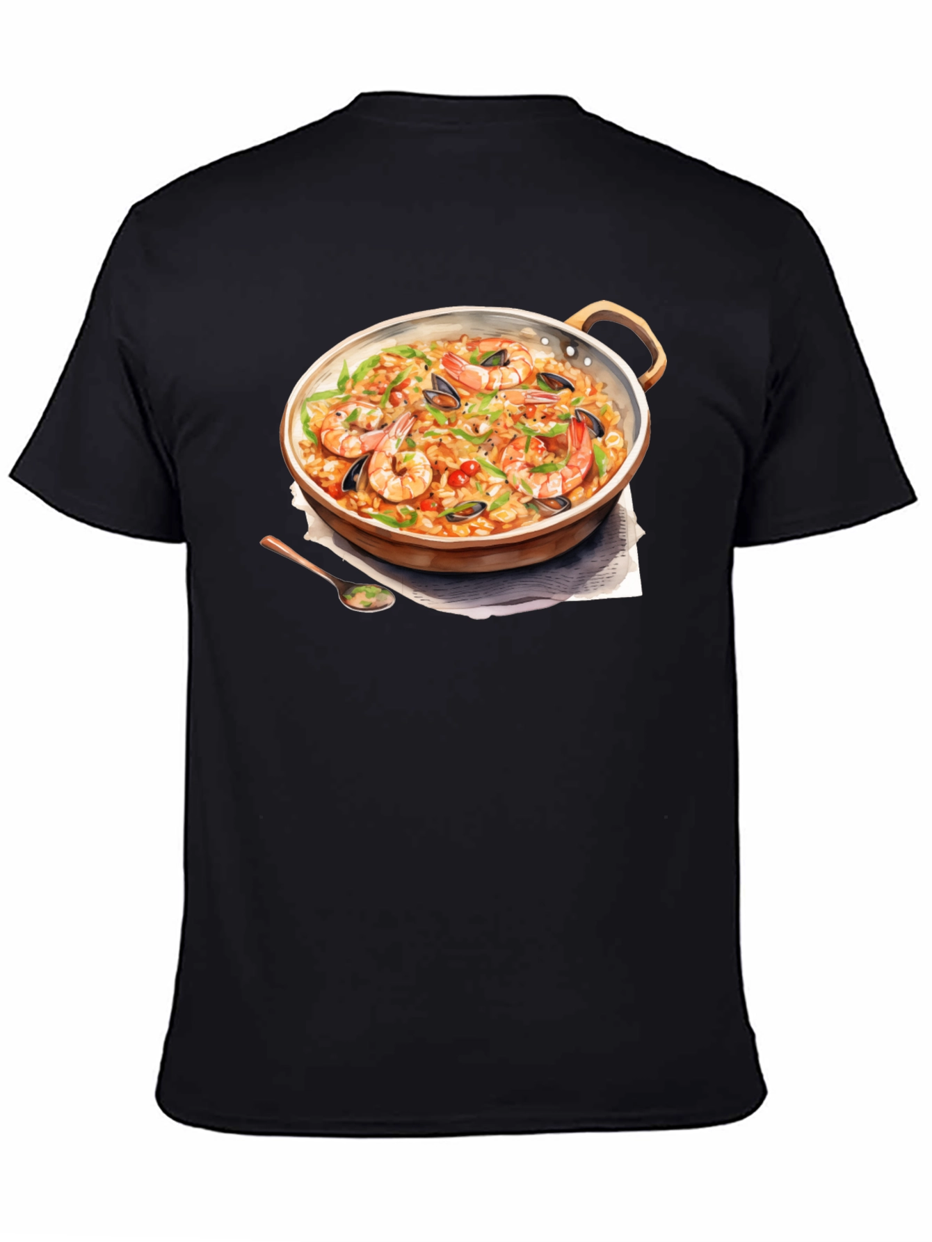 Paella Print T-Shirt - Foodie Fashion