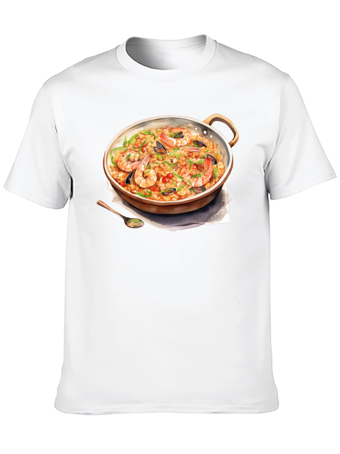 Paella Print T-Shirt - Foodie Fashion