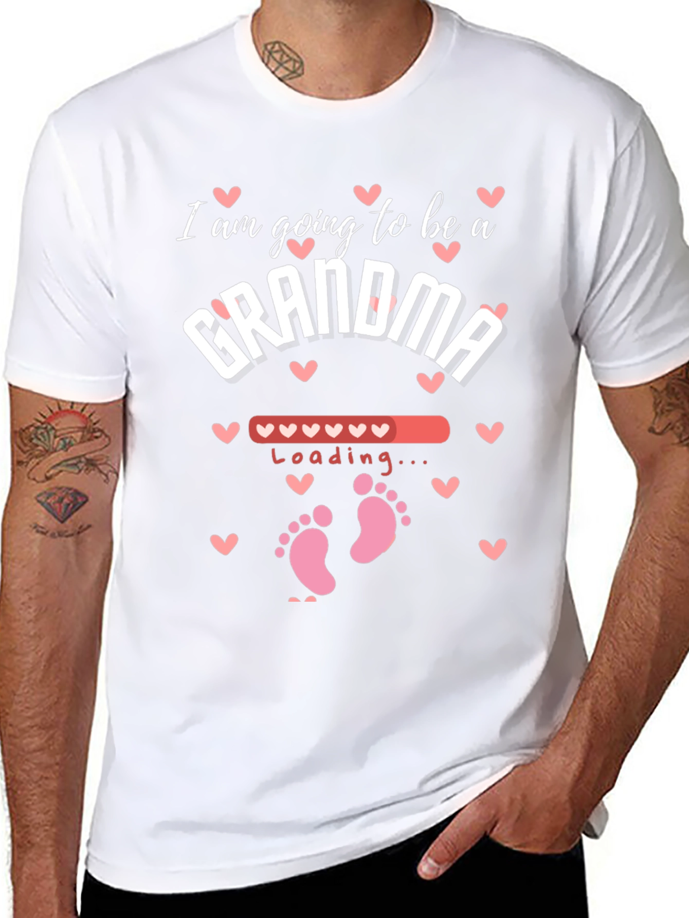 Grandma Loading T-Shirt Pregnancy Reveal