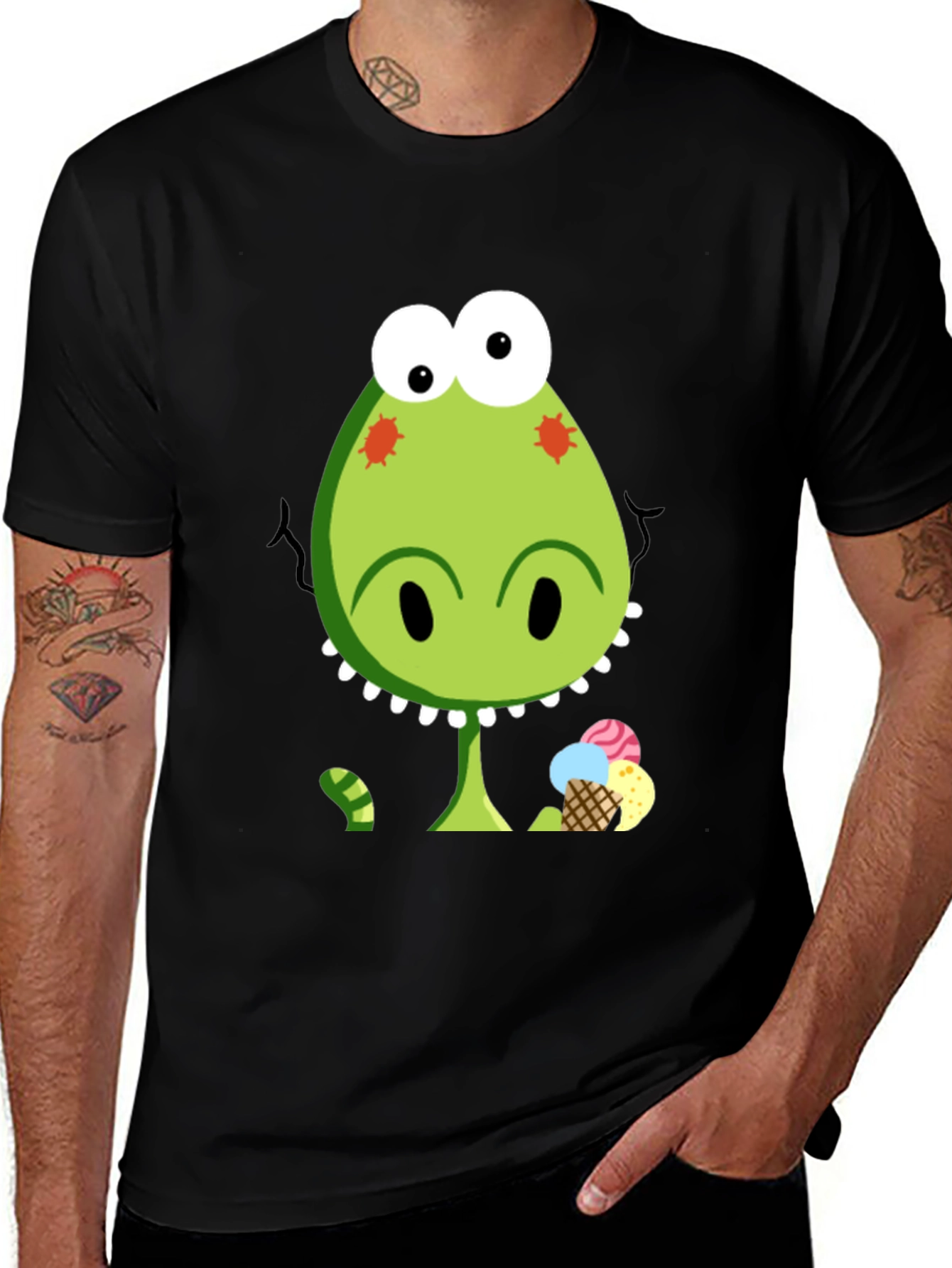 Dino Ice Cream T-Shirt - Fun & Unique Design