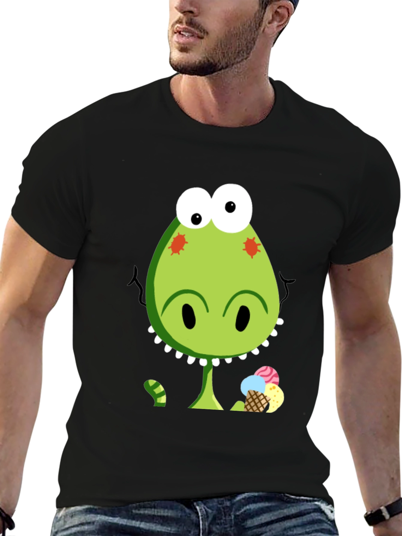 Dino Ice Cream T-Shirt - Fun & Unique Design