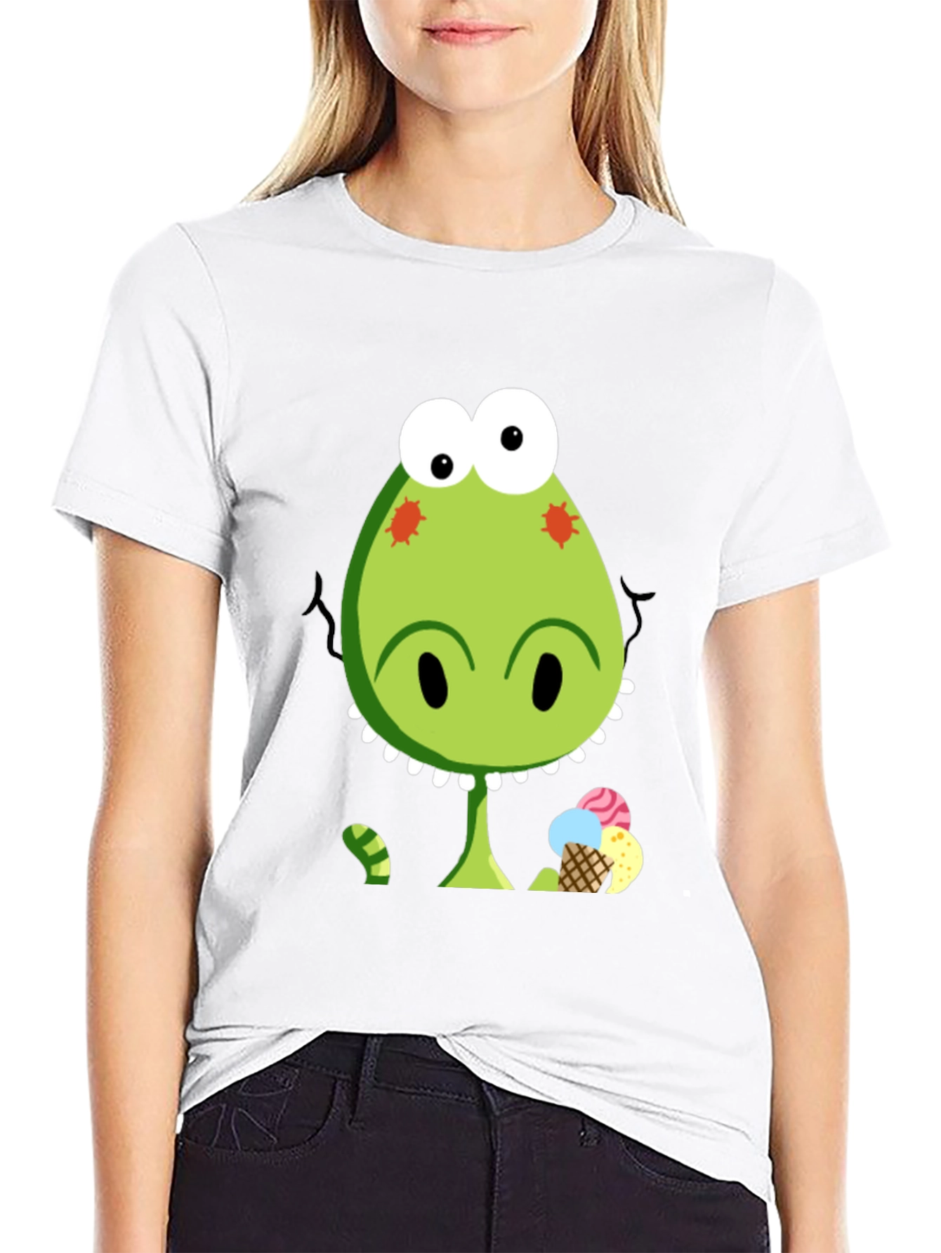 Dino Ice Cream T-Shirt - Fun & Unique Design
