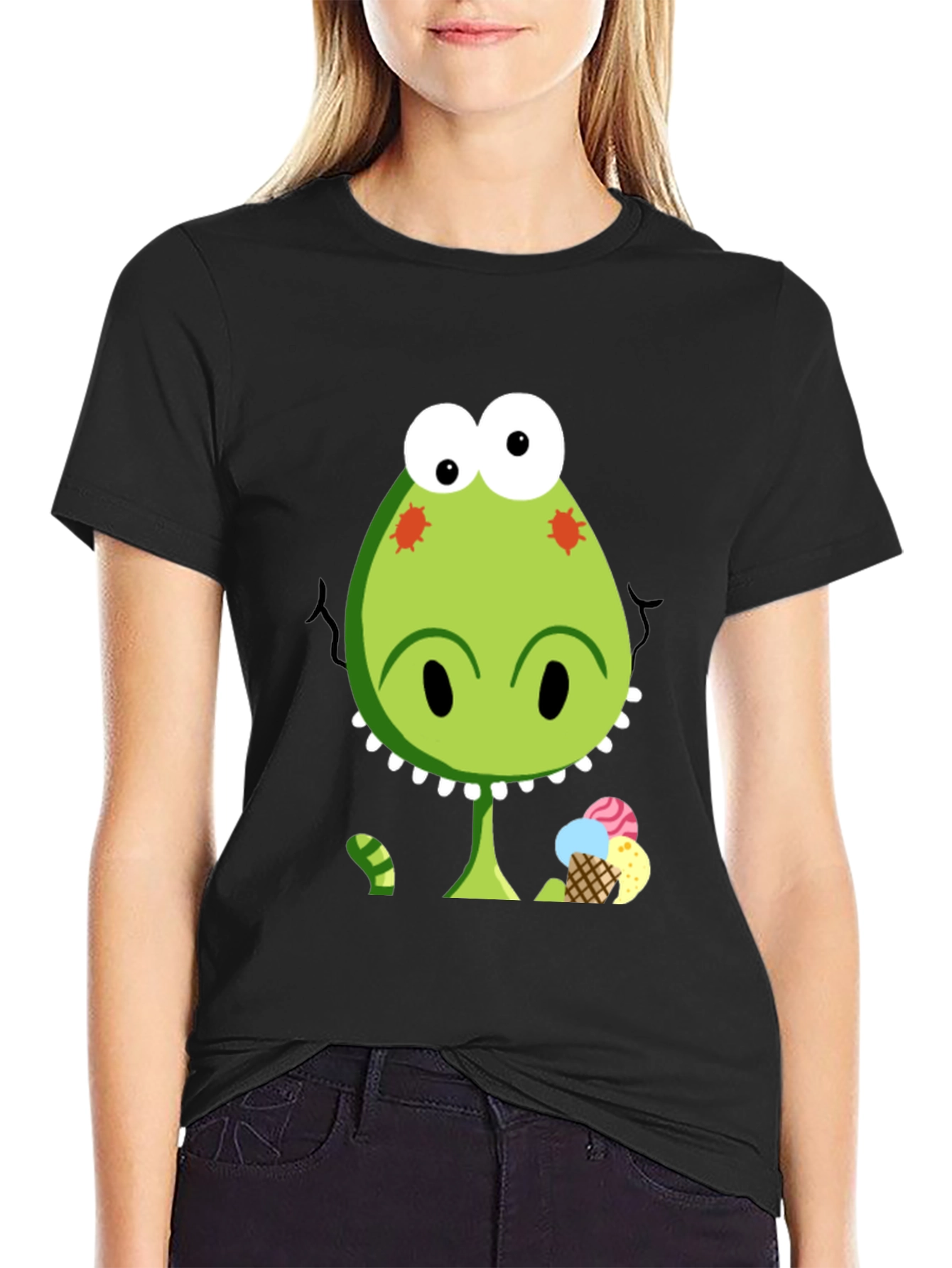 Dino Ice Cream T-Shirt - Fun & Unique Design