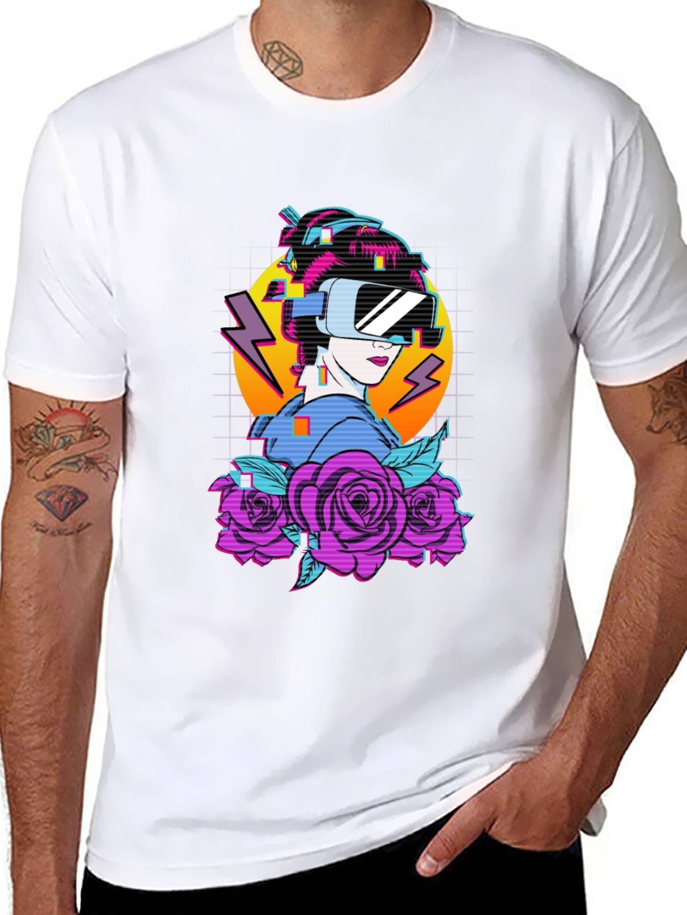 Cyberpunk Geisha VR T-Shirt