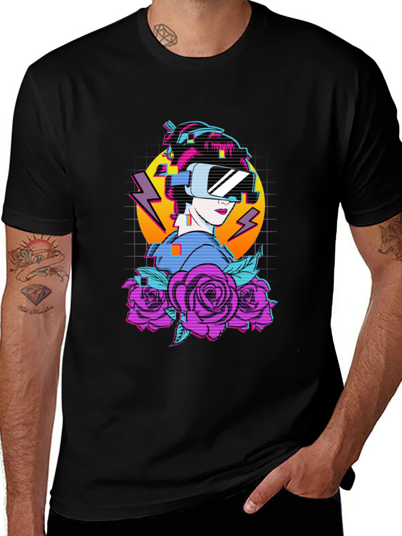 Cyberpunk Geisha VR T-Shirt