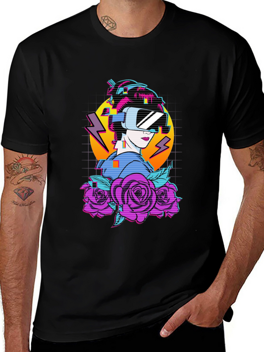 Cyberpunk Geisha VR T-Shirt