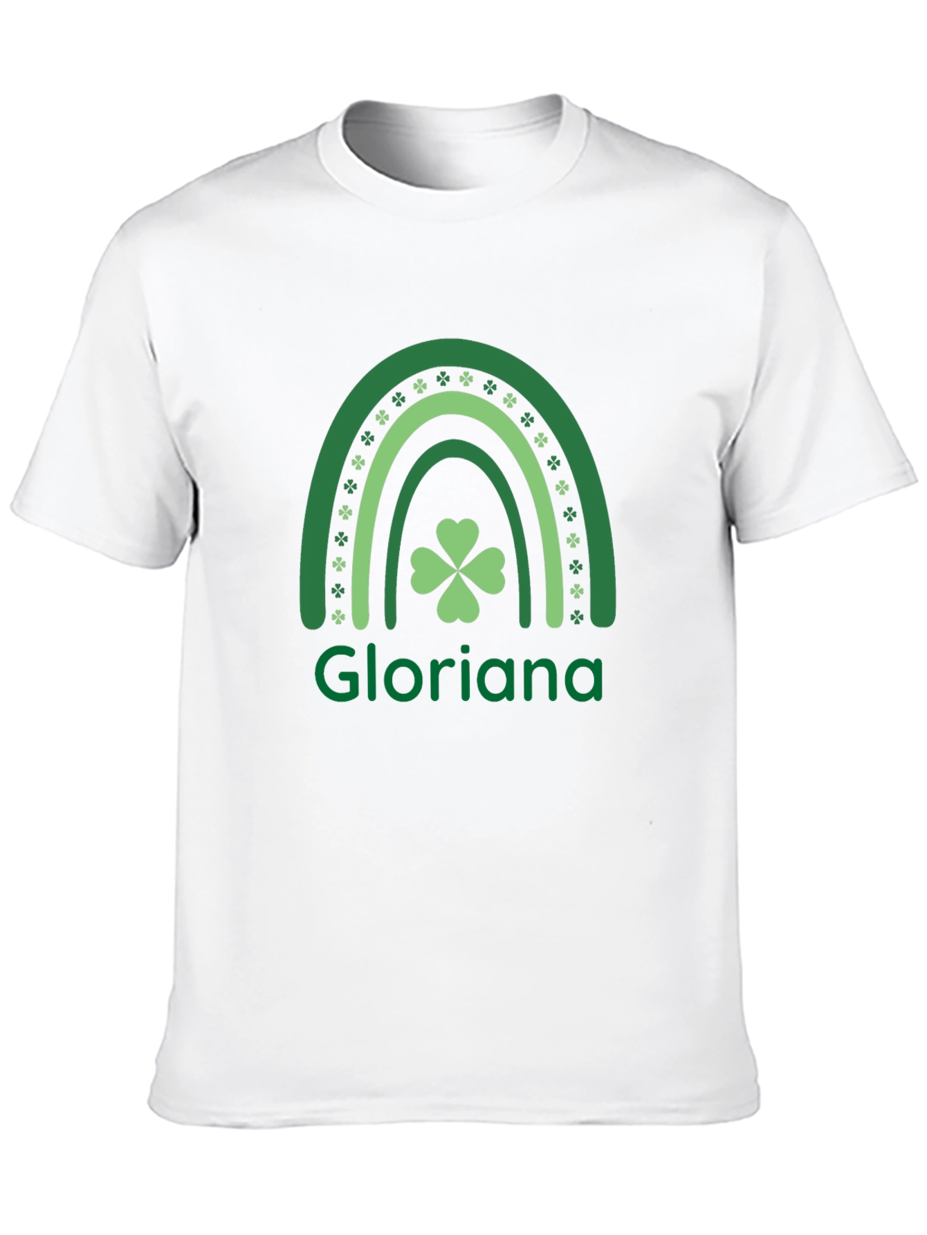 Gloriana Rainbow Shamrock St. Patricks Day T-Shirt